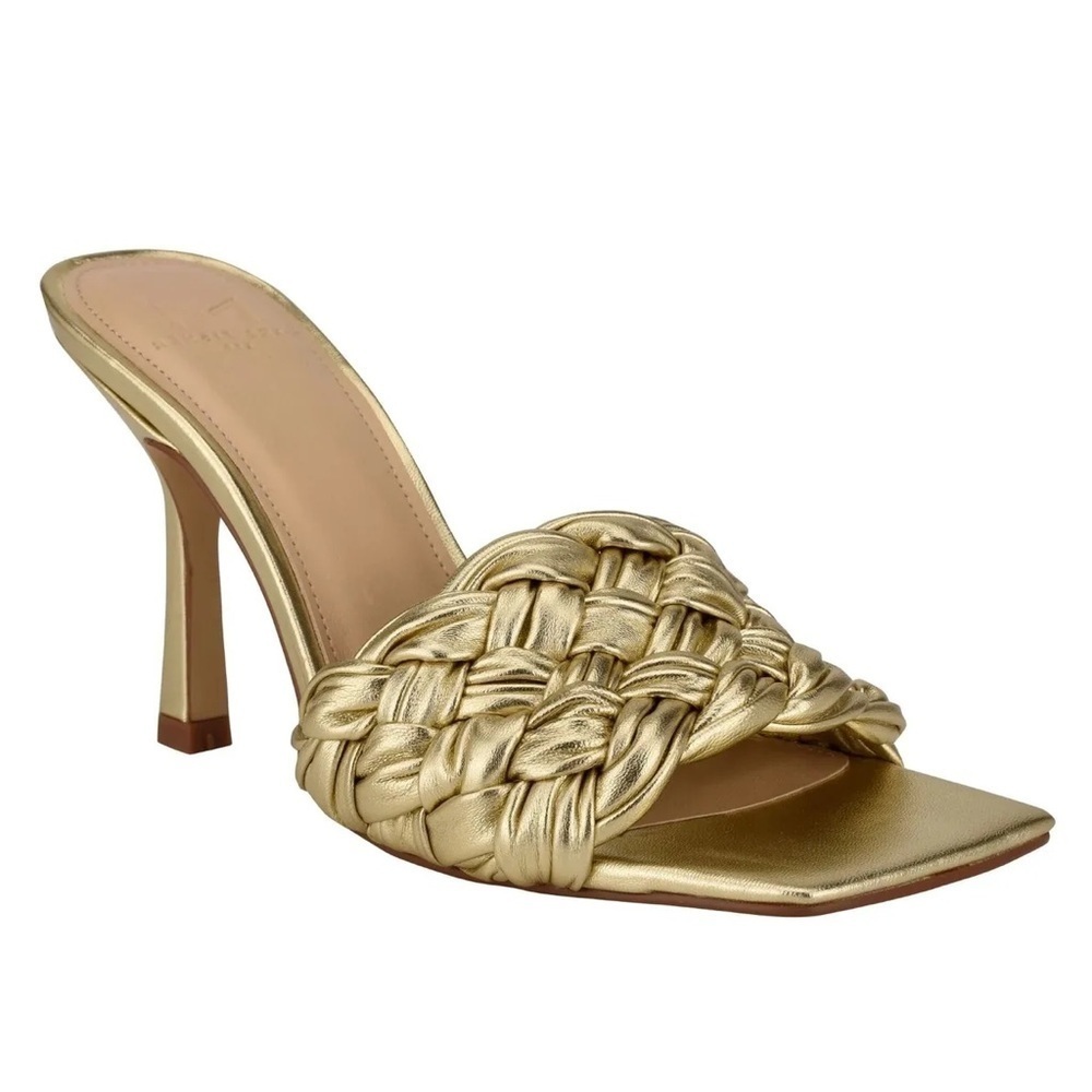 Marc Fisher Draya Braided Sandal Oro Leather Size 8